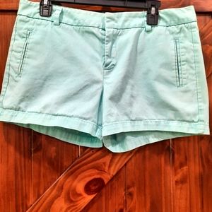 Womens summer shorts size 10.  Light aqua blue. $15. Was 35 cute cotton blend.